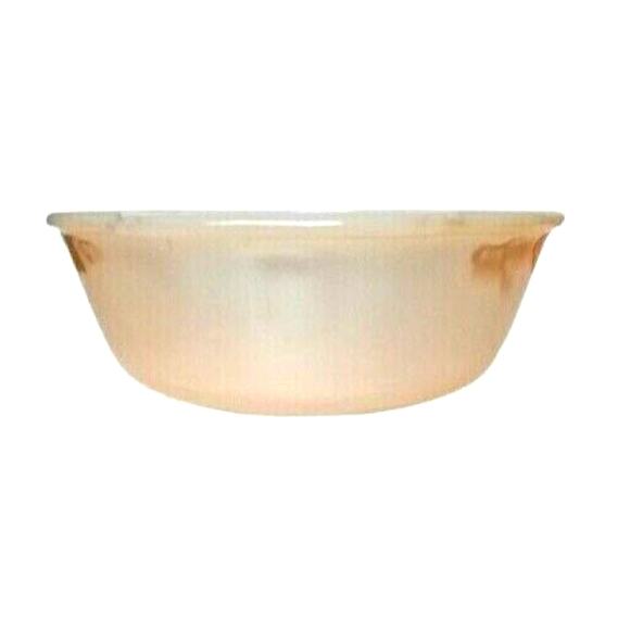 Anchor Hocking Fire King Casserole Baking Dish Milk Glass Vintage Peach Luster - Picture 3 of 11